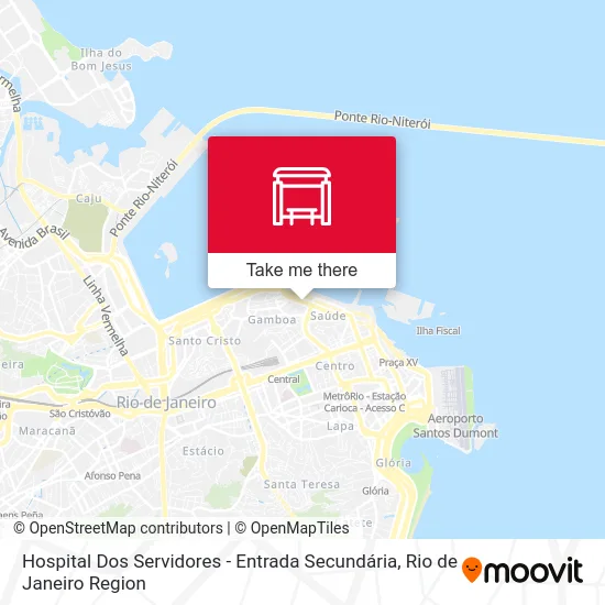 Hospital Dos Servidores - Entrada Secundária map