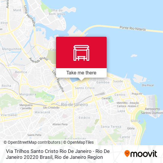 Mapa Via Trilhos Santo Cristo Rio De Janeiro - Rio De Janeiro 20220 Brasil