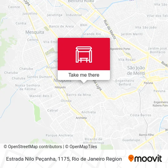 Estrada Nilo Peçanha, 1175 map