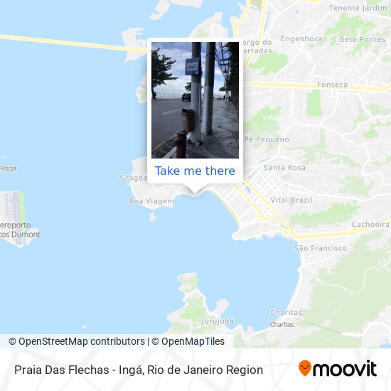 Praia Das Flechas - Ingá map