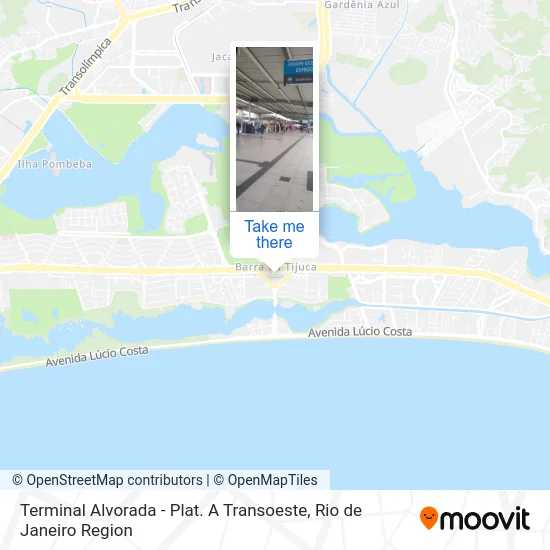 Terminal Alvorada - Plat. A Transoeste map