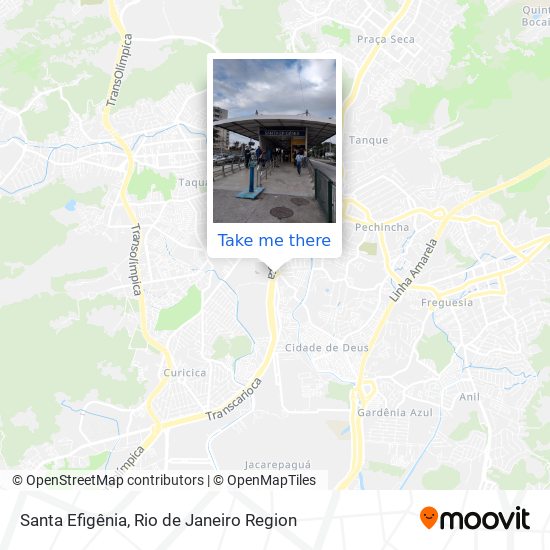Santa Efigênia map