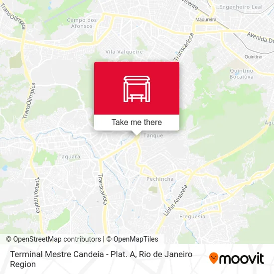 Terminal Mestre Candeia - Plat. A map