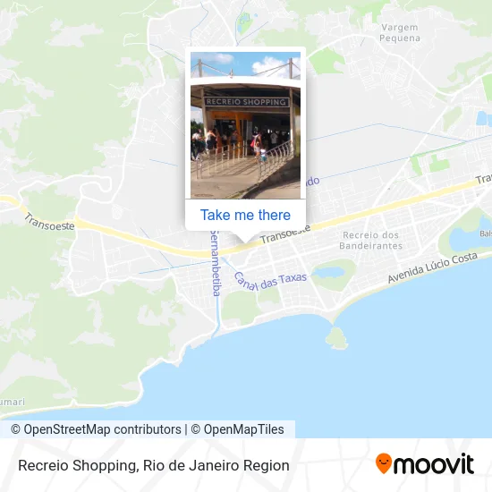 Recreio Shopping map