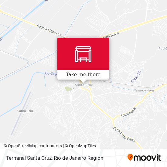 Terminal Santa Cruz map