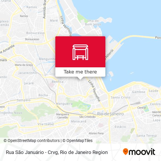 Rua São Januário - Crvg map