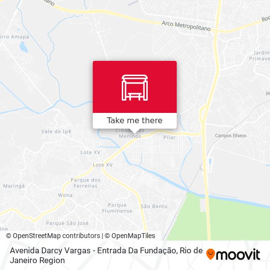 Avenida Darcy Vargas - Entrada Da Fundação map