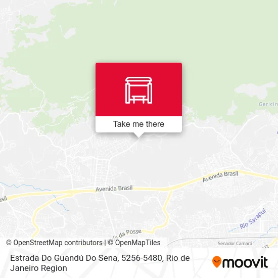 Estrada Do Guandú Do Sena, 5256-5480 map