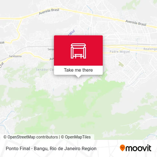 Ponto Final - Bangu map