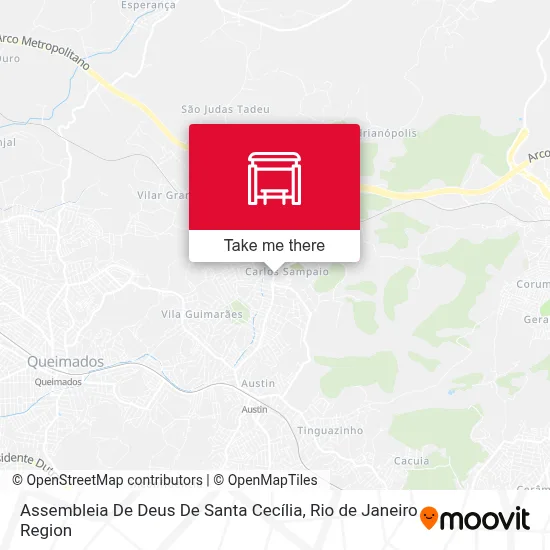 Assembleia De Deus De Santa Cecília map