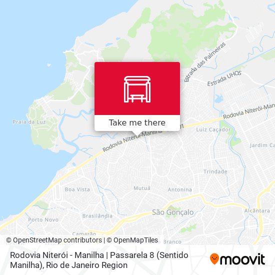 Rodovia Niterói - Manilha | Passarela 8 (Sentido Manilha) map