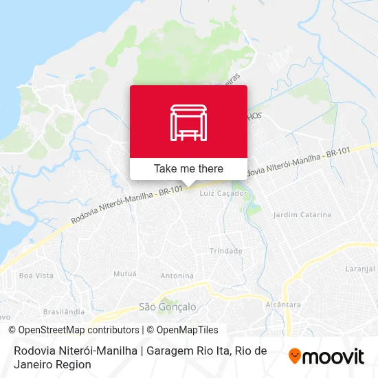 Rodovia Niterói-Manilha | Garagem Rio Ita map