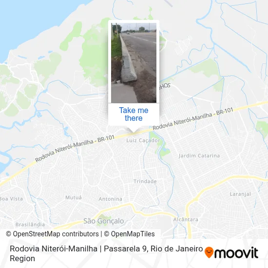 Rodovia Niterói-Manilha | Passarela 9 map