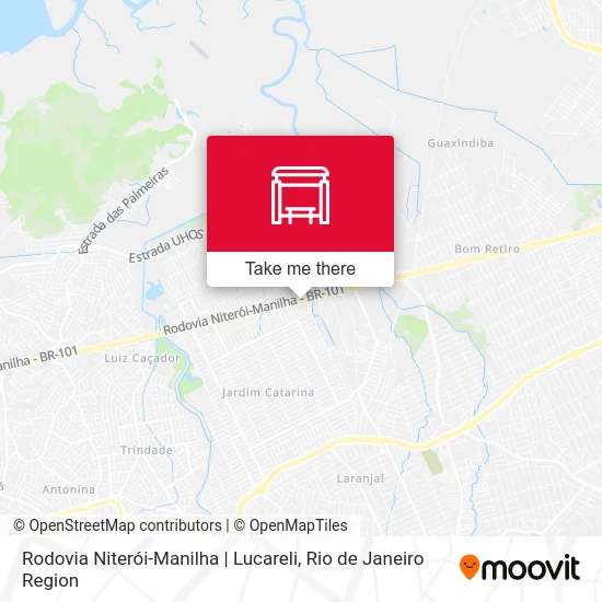 Rodovia Niterói-Manilha | Lucareli map