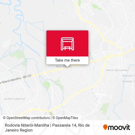 Rodovia Niterói-Manilha | Passarela 14 map