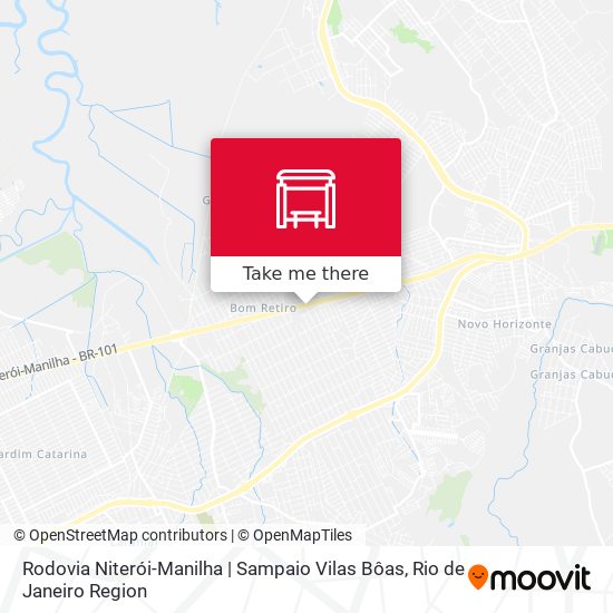 Rodovia Niterói-Manilha | Sampaio Vilas Bôas map
