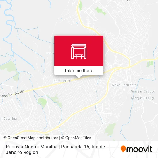 Rodovia Niterói-Manilha | Passarela 15 map