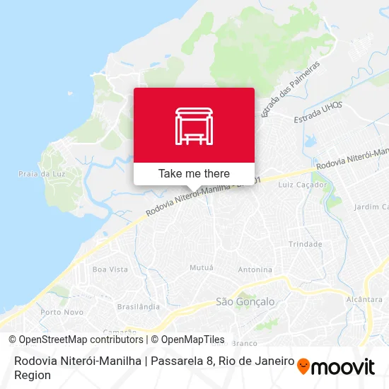 Rodovia Niterói-Manilha | Passarela 8 map