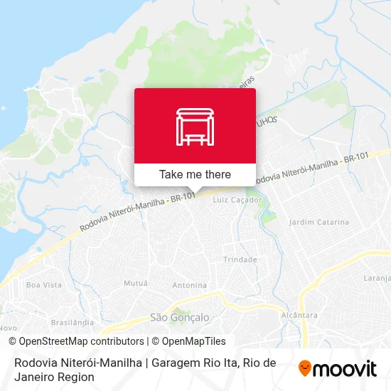 Rodovia Niterói-Manilha | Garagem Rio Ita map