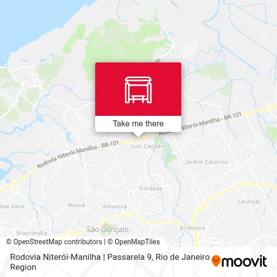 Rodovia Niterói-Manilha | Passarela 9 map