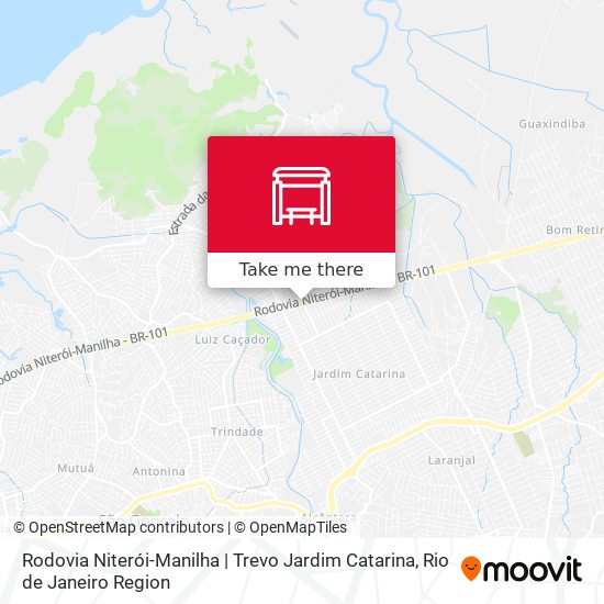 Rodovia Niterói-Manilha | Trevo Jardim Catarina map