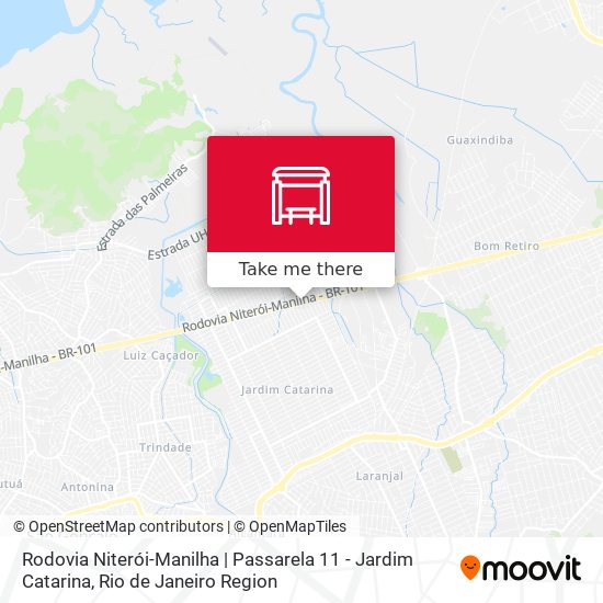 Rodovia Niterói-Manilha | Passarela 11 - Jardim Catarina map