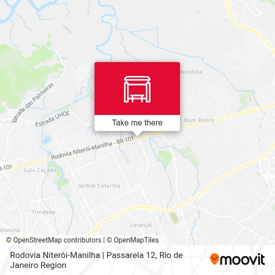Rodovia Niterói-Manilha | Passarela 12 map