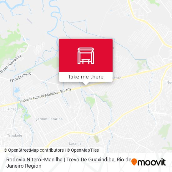 Rodovia Niterói-Manilha | Trevo De Guaxindiba map