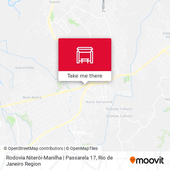 Mapa Rodovia Niterói-Manilha | Passarela 17