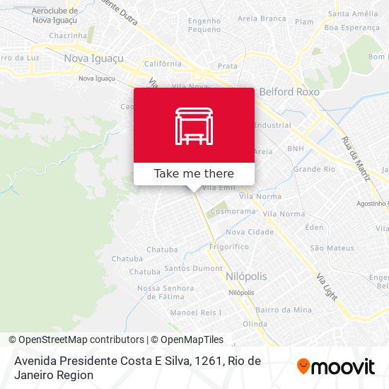 Mapa Avenida Presidente Costa E Silva, 1261