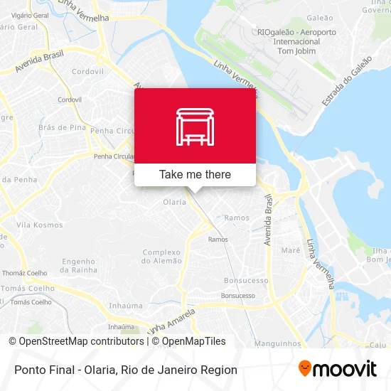 Ponto Final - Olaria map