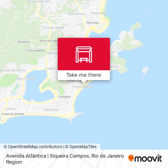 Mapa Avenida Atlântica | Siqueira Campos