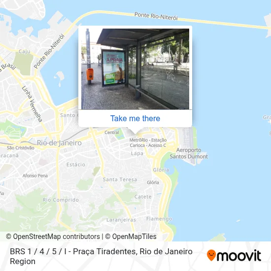 BRS 1 / 4 / 5 / I - Praça Tiradentes map