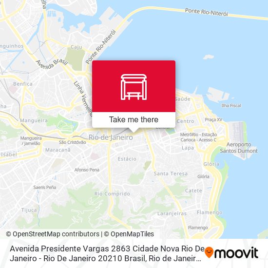 Avenida Presidente Vargas 2863 Cidade Nova Rio De Janeiro - Rio De Janeiro 20210 Brasil map