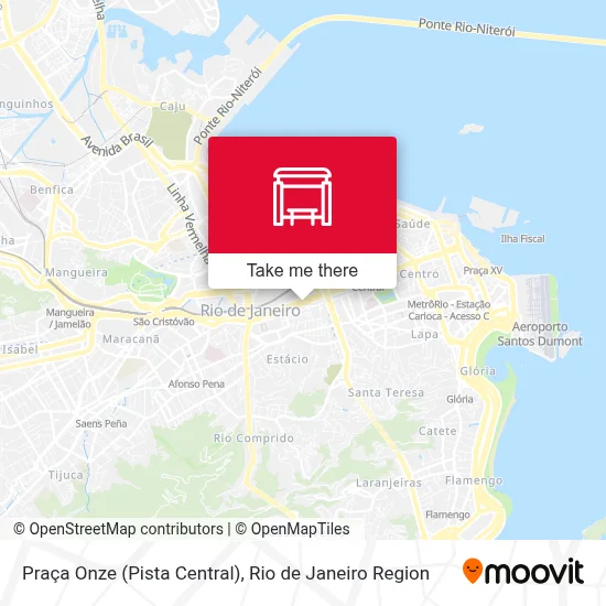 Praça Onze (Pista Central) map