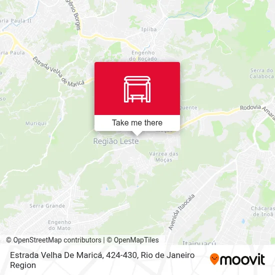 Estrada Velha De Maricá, 424-430 map