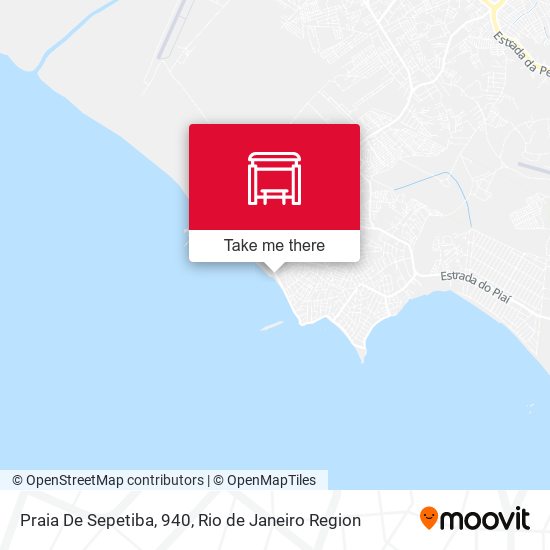 Praia De Sepetiba, 940 map