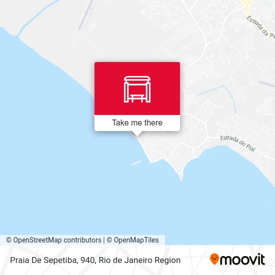 Praia De Sepetiba, 940 map