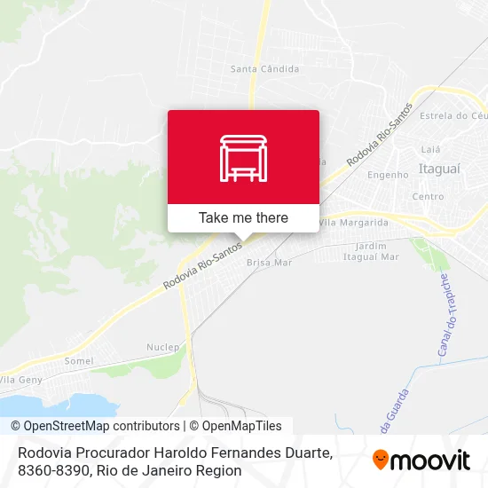 Rodovia Procurador Haroldo Fernandes Duarte, 8360-8390 map