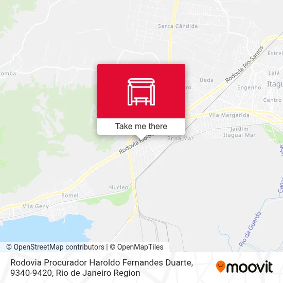 Rodovia Procurador Haroldo Fernandes Duarte, 9340-9420 map