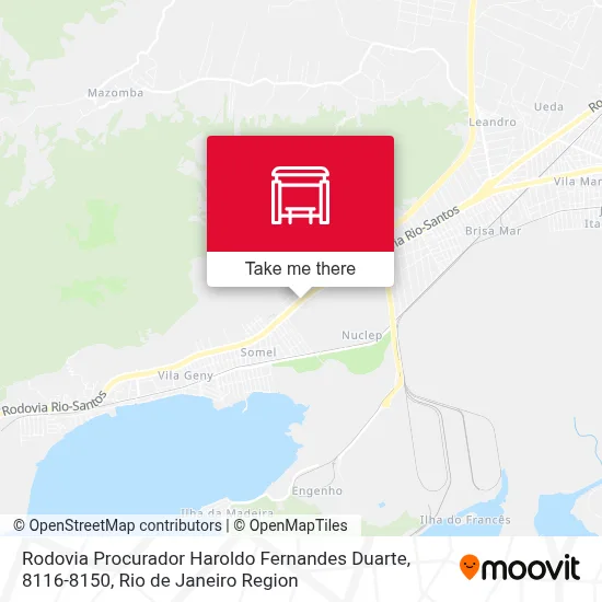 Rodovia Procurador Haroldo Fernandes Duarte, 8116-8150 map