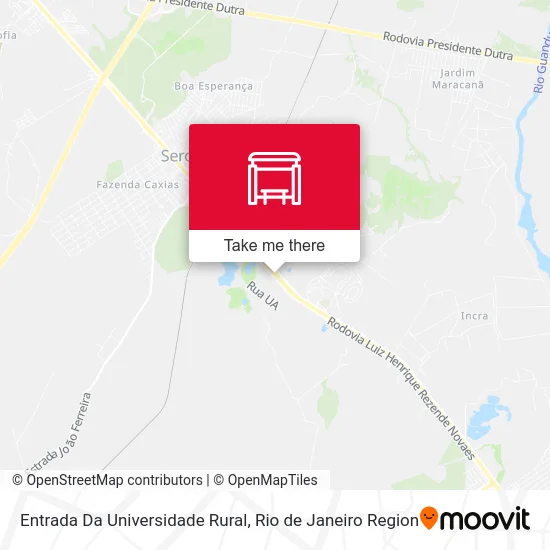 Entrada Da Universidade Rural map