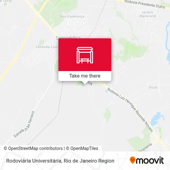 Rodoviária Universitária map