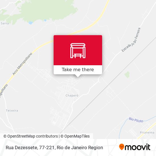 Rua Dezessete, 77-221 map