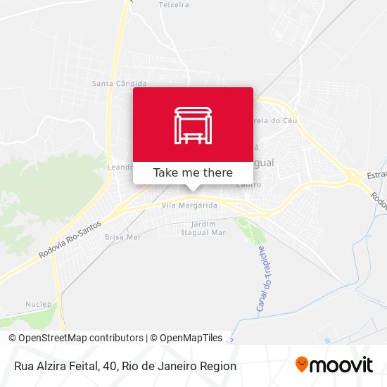 Rua Alzira Feital, 40 map