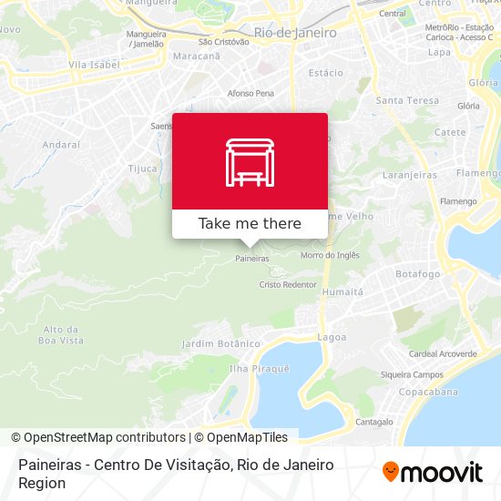 Mapa Paineiras - Centro De Visitação