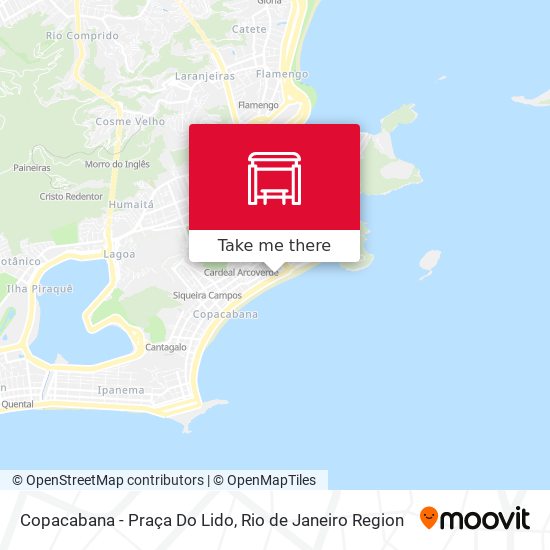 Mapa Copacabana - Praça Do Lido