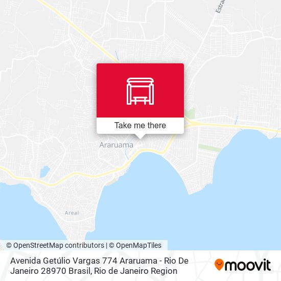Mapa Avenida Getúlio Vargas 774 Araruama - Rio De Janeiro 28970 Brasil