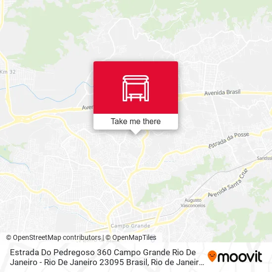 Estrada Do Pedregoso 360 Campo Grande Rio De Janeiro - Rio De Janeiro 23095 Brasil map