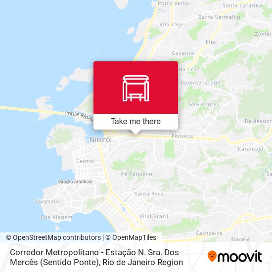Corredor Metropolitano - Estação N. Sra. Dos Mercês (Sentido Ponte) map